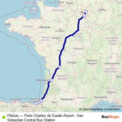 Flixbus bus Line Map