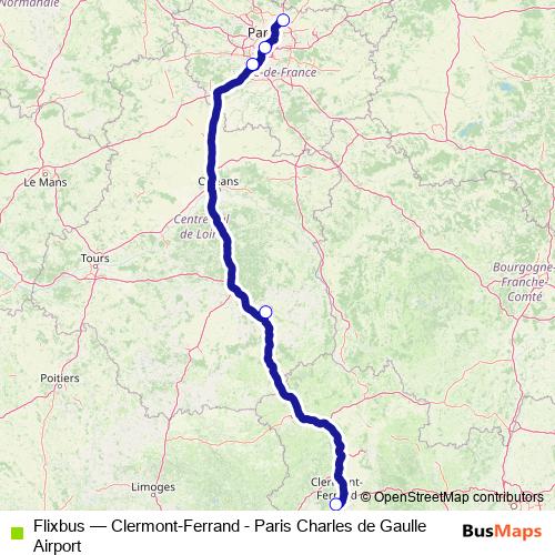 Flixbus bus Line Map