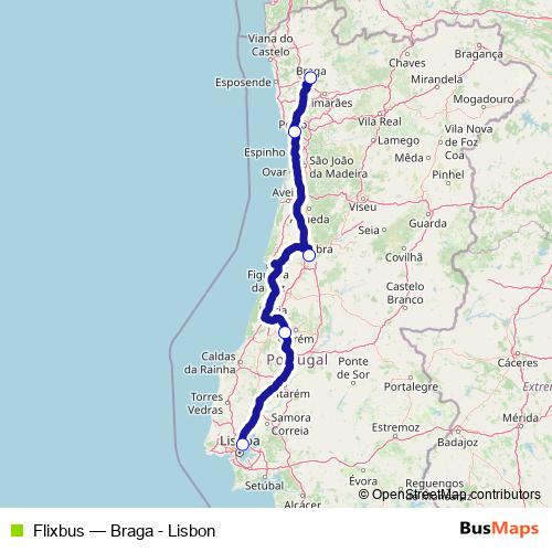 Flixbus bus Line Map