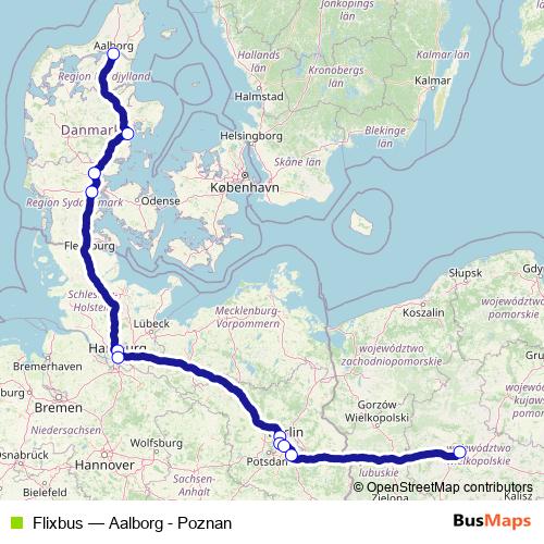 Flixbus bus Line Map