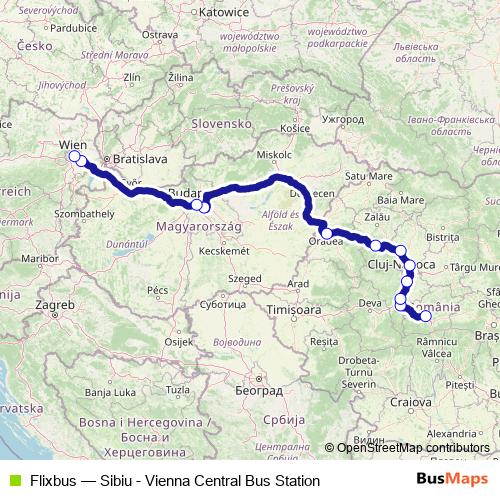 Flixbus bus Line Map