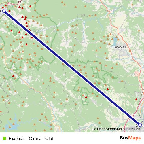 Flixbus bus Line Map