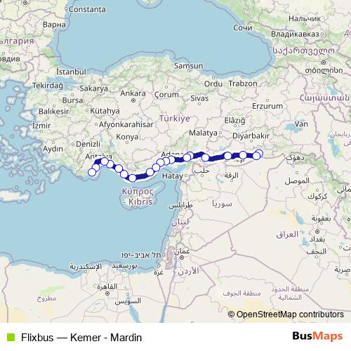 Flixbus bus Line Map