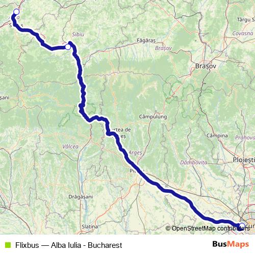 Flixbus bus Line Map