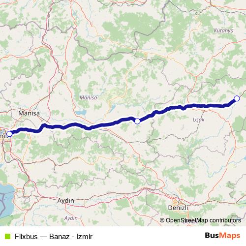 Flixbus bus Line Map