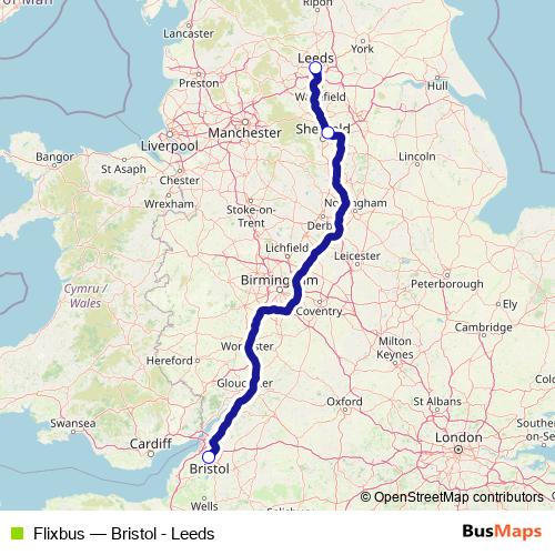 Flixbus bus Line Map
