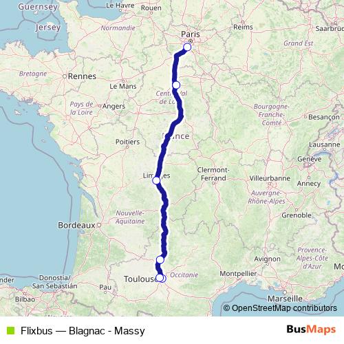 Flixbus bus Line Map