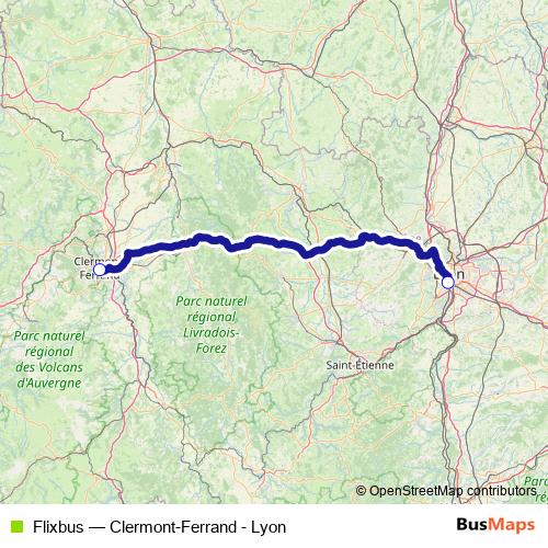 Flixbus bus Line Map