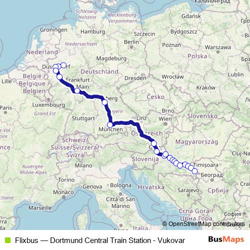 Flixbus bus Line Map