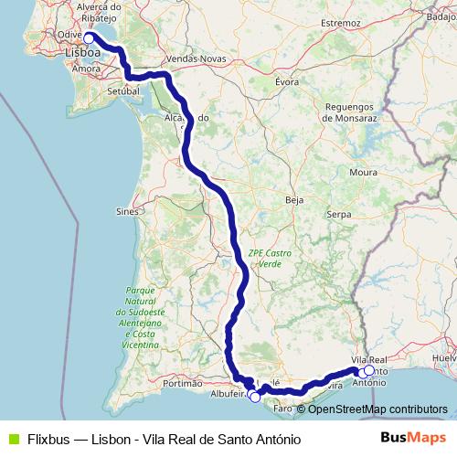 Flixbus bus Line Map