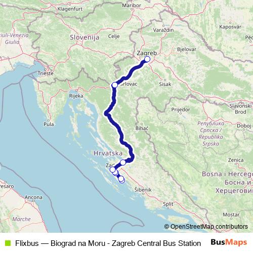 Flixbus bus Line Map