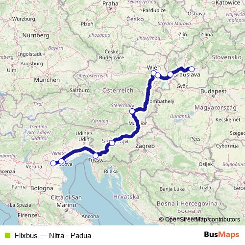 Flixbus bus Line Map