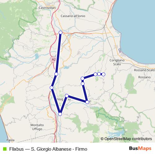 Flixbus bus Line Map