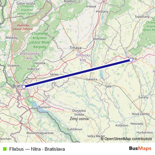 Flixbus bus Line Map
