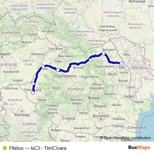 Flixbus bus Line Map