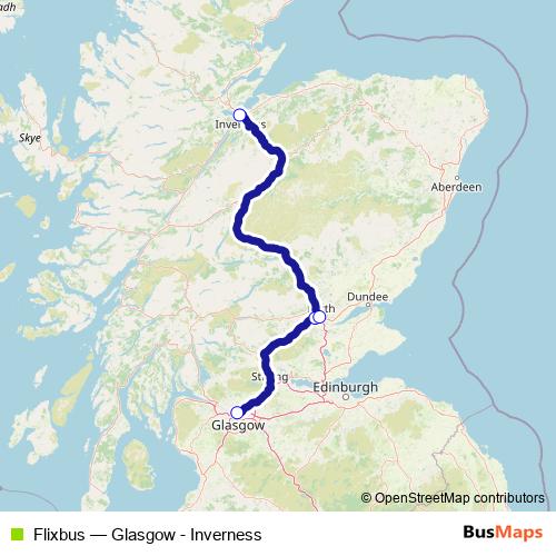 Flixbus bus Line Map