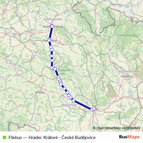 Flixbus bus Line Map