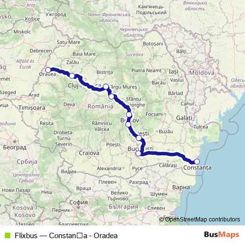 Flixbus bus Line Map