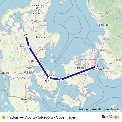 Flixbus bus Line Map