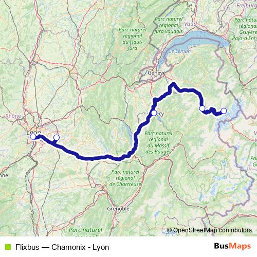 Flixbus bus Line Map