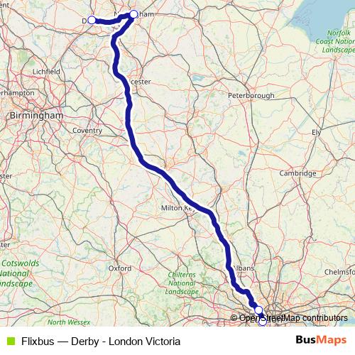 Flixbus bus Line Map