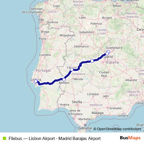 Flixbus bus Line Map