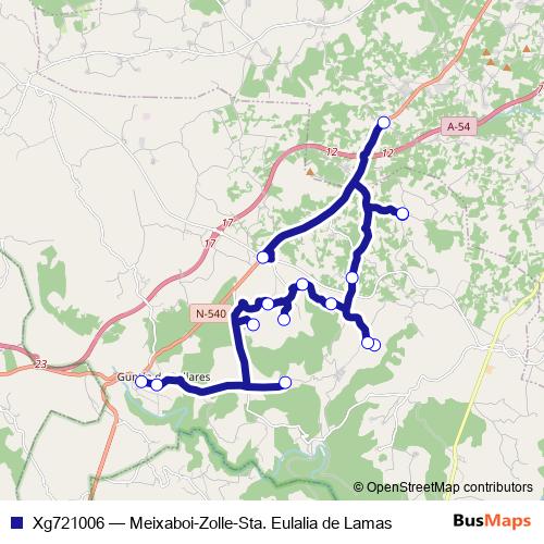Xg721006 bus Line Map