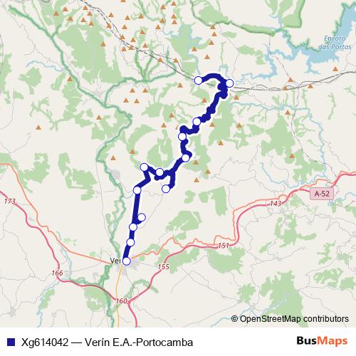 Xg614042 bus Line Map