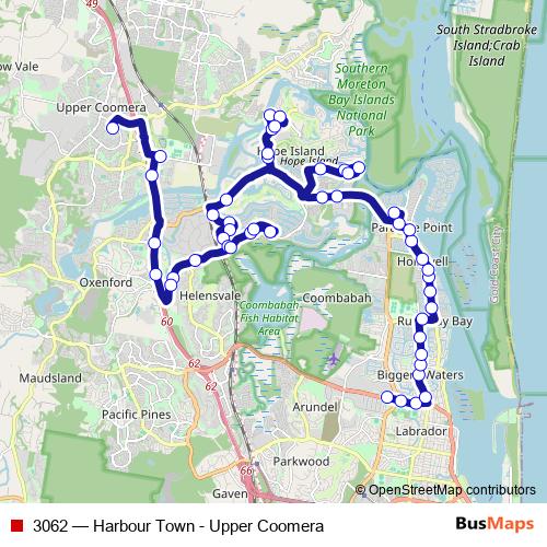 3062 bus Line Map