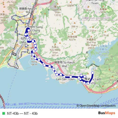NT-43b bus Line Map