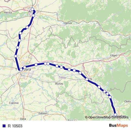 R 10503 rail Line Map