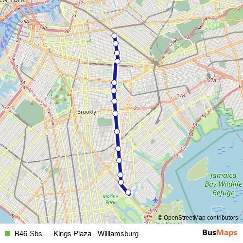 B46-Sbs bus Line Map