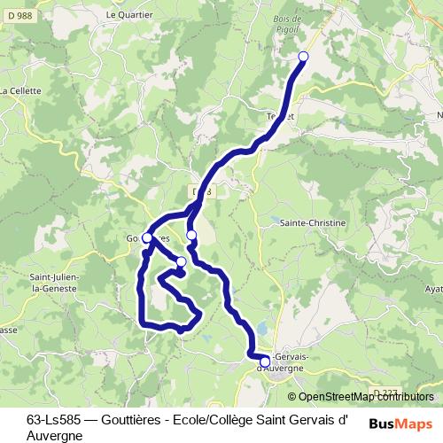 63-Ls585 bus Line Map