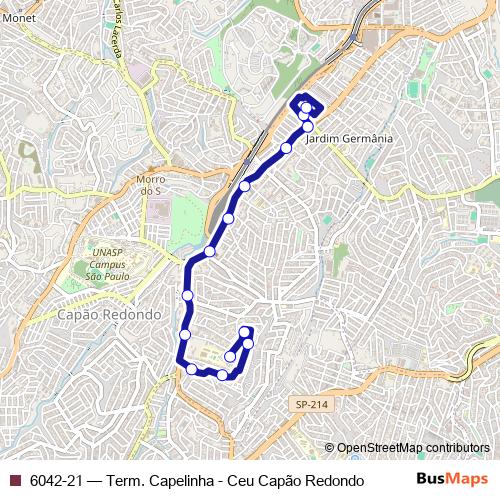 6042-21 bus Line Map