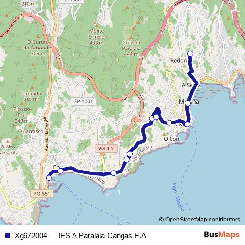 Xg672004 bus Line Map
