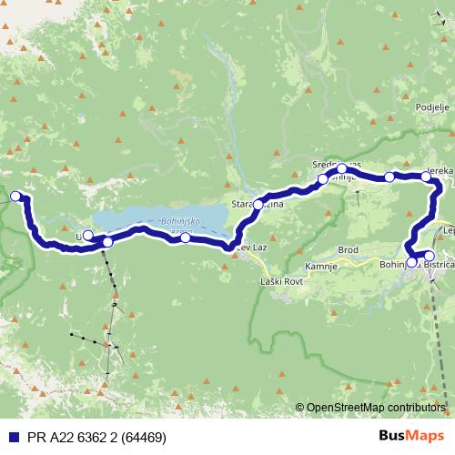 PR A22 6362 2 (64469) bus Line Map