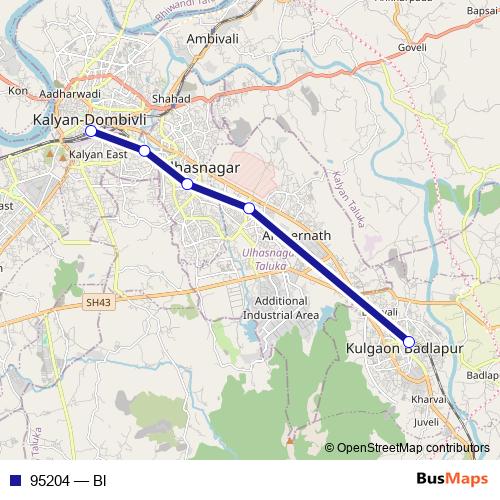 95204 rail Line Map