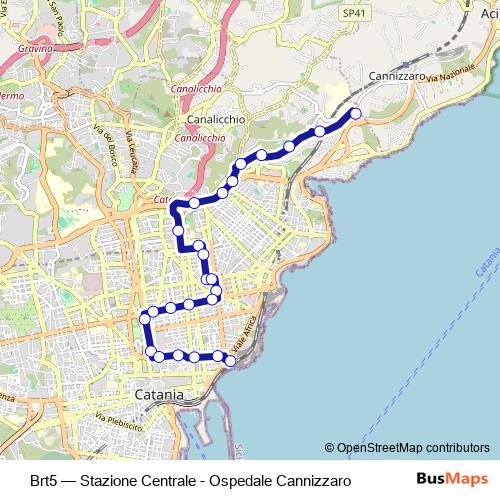 Brt5 bus Line Map