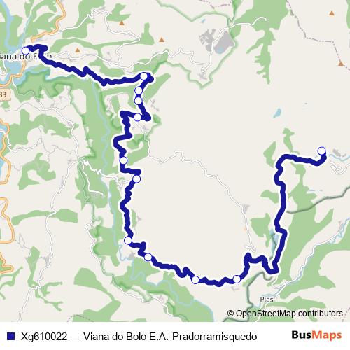 Xg610022 bus Line Map