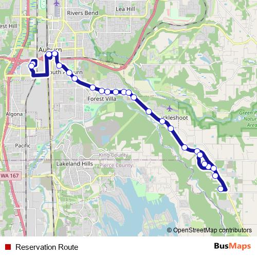 Reservation Route bus Line Map