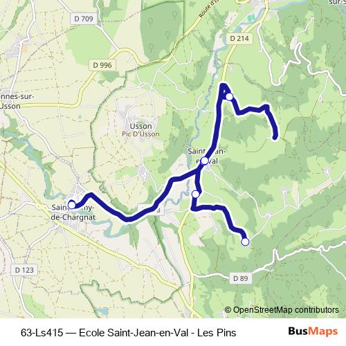 63-Ls415 bus Line Map