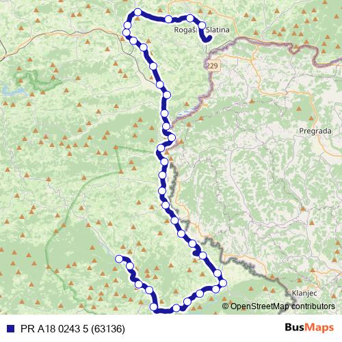 PR A18 0243 5 (63136) bus Line Map