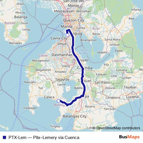 PTX-Lem bus Line Map