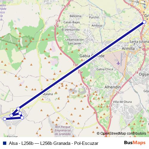 Alsa - L256b bus Line Map