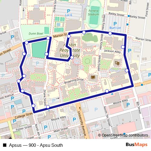 Apsus bus Line Map