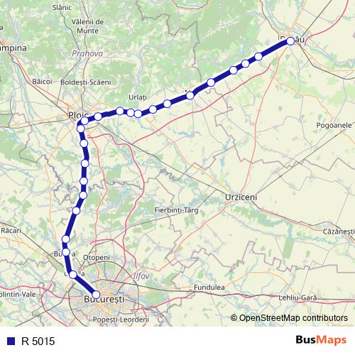 R 5015 rail Line Map