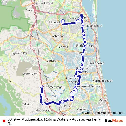3019 bus Line Map