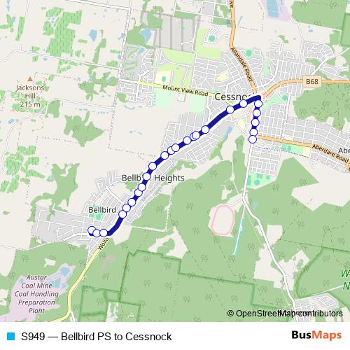 S949 bus Line Map
