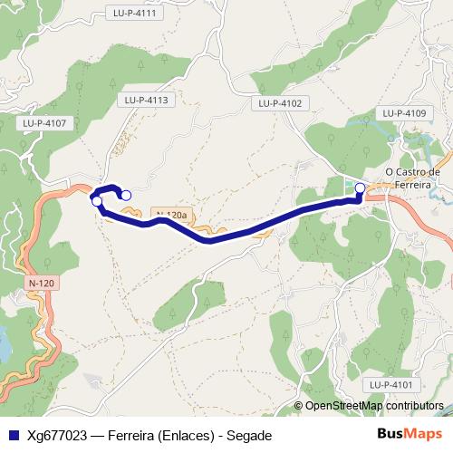 Xg677023 bus Line Map