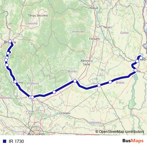 IR 1730 rail Line Map